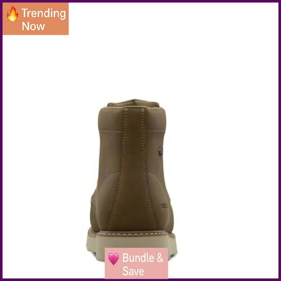 Men's Steel Toe Work Boots Slip Resistant Memory Foam Size Available - Picture 4 of 8